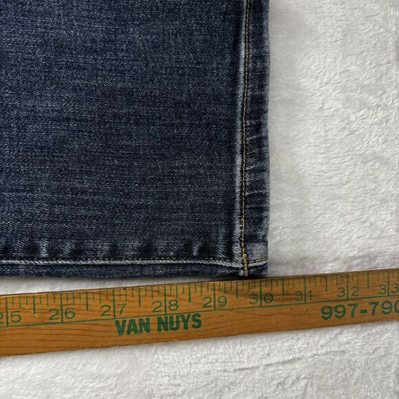 Judy Blue Straight Fit Jeans Women's 13/31 Dark Wash Blue Mid Rise Stretch - Picture 11 of 13